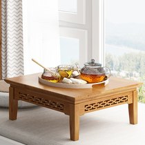 Nanzhu floating window small coffee table tatami tea table Chinese low table small table bedroom sitting on the floor Kang table Kang several home
