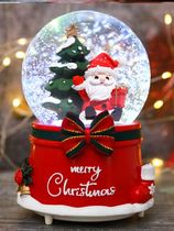 Christmas music box ornaments Net Red Girl birthday gift European retro Princess decoration old man snowflake crystal ball