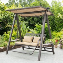 Outdoor swing aluminum alloy solar hanging chair balcony Outdoor Rocking Chair leisure hanging basket adult courtyard