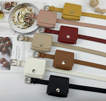 Korean version of the new all-match fashion waist bag solid color simple small leather bag belt casual mini belt ins trendy women