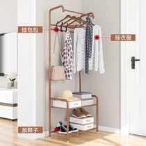 Simple hanger floor bedroom coat rack hanging clothes shelf wardrobe storage rack creative storage artifact