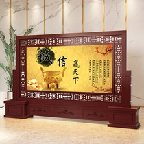 Chinese solid wood screen partition Hotel large office unit entrance partition Home hollow seat screen