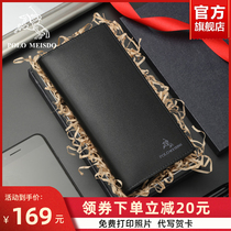 Official flagship store Paul wallet mens leather long cowhide luxury brand Youth wallet mens wallet