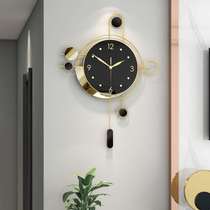 Nordic light luxury watch wall wall household wall fashion creative atmosphere hanging modern decoration silent clock