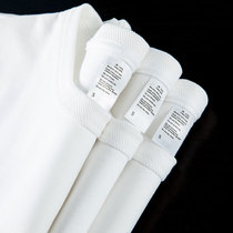 Three-pin ultra-high cost-effective 300g heavy-weight cotton carbon abrasive short-sleeved casual thick shirt T-shirt