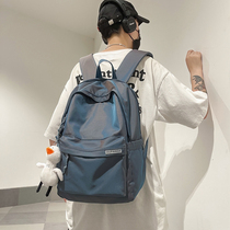 Junior High School Students Bag Boys New Fashion Trends Double Shoulder Bag Men High School College Students Travel Backpack Tide Cards
