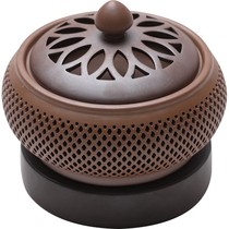 Electronic incense burner electric incense burner ceramic agarwood pan incense burner sandalwood timing temperature adjustment electric aromatherapy aroma lamp stove plug-in