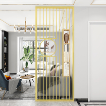 Nordic light luxury screen partition simple creative entrance entrance iron decorative frame guest restaurant shelf hollow wall