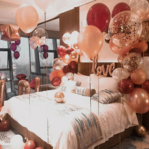 Wedding room layout set decoration wedding bedroom New House balloon decoration a set of simple atmosphere men and womens side supplies