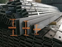 Stair handrail balcony frameless glass railing project rail trench glass guardrail pre-buried U-shaped steel slot accessories