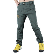 Spring and Autumn Spliced Quick Drying Pants Men's Slim Fit Wear-resistant Charge Pants Outdoor Mountaineering Pants Waterproof Quick Drying Long Pants Breathable