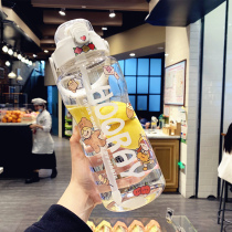 2000ml water Cup Female large capacity with straw extra large portable outdoor male water bottle student sports