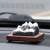 Car car Snow Mountain aromatherapy expansion stone decorative ornaments car durable creative supplies ins Wind light fragrance