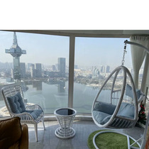 Hanging Basket Balcony Cradle Chair Home Imitation Rattan Chair Hammock Sloth Indoor double hanging chair chair mesh red rocking chair