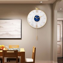 Wall clock living room simple clock Wall home clock modern decoration Net red creative light luxury fashion quartz clock