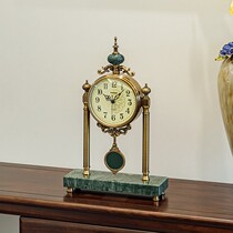 Light luxury place home watch ornaments desktop European style American desktop clock sitting clock clock table clock creative living room clock