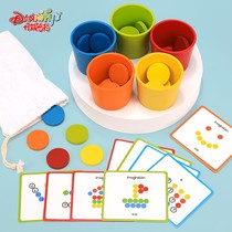 Toy Baby Color Recognition Classification Cups Children Paired Cognitive Training Aids Hooded Early Education Puzzle Toys 1