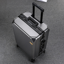 Suitcase Men Mute Charging Multifunction Universal Wheels High Face Value Suitcase Large Capacity Durable Schoolgirl Leather Case