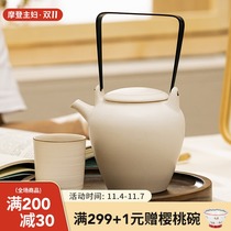 Modern housewife Japanese Tea Teapot Tea Cup heat-resistant high temperature ceramic tea maker household kung fu tea set set