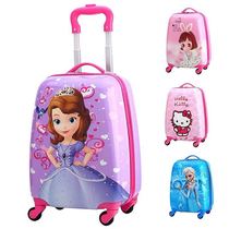 Childrens luggage case Sophia Princess Aisha child suitcase boys and girls McQueen Hornet cartoon suitcase