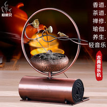 Yang brother love lotus incense Classical music machine player Tea room Home modern Chinese creative fashion ornaments gifts