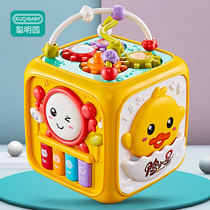 Childrens hand clap drum Clap drum baby toy hexahedron puzzle 6 months baby years old early education toddlers 0-1