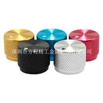 Potentiometer Imported aluminum alloy knob with switch potentiometer knob Diameter 20 high 15 5 knurled knob