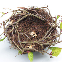 Handmade rattan grass nest nest bird nest decoration bird cage bird nest simulation bird nest photo props outdoor bird nest parrot nest