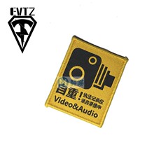(Drunk Meow)Genuine EVTZ law enforcement recorder morale chapter safety warning sign velcro