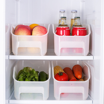 Refrigerator vegetable storage box fresh frozen kitchen without lid plastic transparent fruit and vegetable Japanese finishing box large capacity