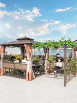 Sunshine outdoor grape rack Pavilion swing outdoor outdoor courtyard villa garden farmhouse balcony leisure pavilion