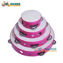 Orff musical instrument color sheepskin tambourine tambourine kindergarten early education drum children rattle baby sensory toy snare drum