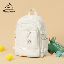 Mr Ace Homme Double Shoulder Bag Female High School Students Ins Wind Large Capacity Junior High School Bag Small Crowdcomputer Backpack Man