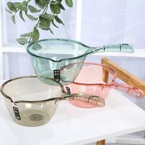 Do not break the water scoop Transparent long handle deepened large water drift household water scoop Water scoop Kitchen with handle scoop