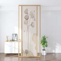 New Chinese screen partition living room bedroom entrance porch cover decoration home shield all solid wood simple log