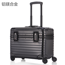 All-aluminum magnesium alloy trolley case camera suitcase photo box universal wheel small luggage boarding case long box