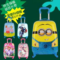 Childrens trolley case womens 18-inch suitcase universal wheel student cartoon children 16-inch suitcase custom printed logo