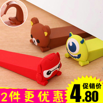 Cartoon windproof anti-collision door stop door stopper Kamen child safety door card fixing door clip baby anti-pinch hand door stop