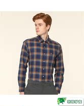 DAKS high-end men Korea 21 winter cotton plaid casual shirt DHF2SHCL722N1 Zang Green