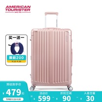 American travel luggage luggage aluminum frame trolley case 21 25 29 inch strong and durable universal suitcase BB5