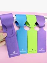 Creative integrated luggage tag check-in boarding pass PU luggage tag suitcase hang tag for overseas travel