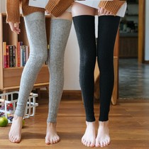 Autumn and winter thickened warm socks cashmere lengthened knee long legs high socks knee pads household thickened socks