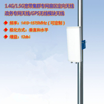 Lianbida 4GHz government private network broadband trunking communication 12dBi dual-polarized sector plate directional antenna