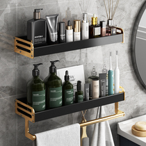 Light luxury toilet rack bathroom non-perforated wall-mounted toilet toilet wash table towel storage wall
