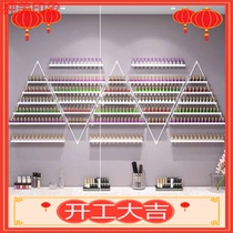 Nail decoration shop decoration wall nail polish display rack Net red triangle wall shelf Nail oil glue shelf