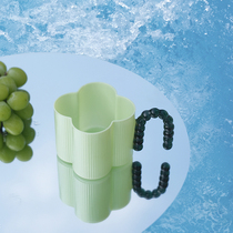 NALU Nalu design flower tea cup design sense cup glass female summer ins style cute retro heat-resistant glass
