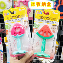 Japanese EDISON EDISON fruit tooth gum watermelon strawberry apple tooth gum baby grinding tooth stick glue toy