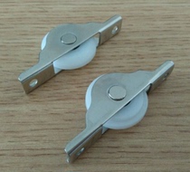 Stainless steel frame small pulley bearing sliding door wheel 30MM diameter cabinet lower wheel bottom groove wheel