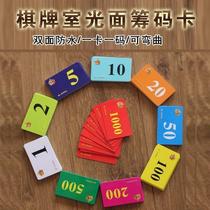 Mahjong Machine Chip Card Chess Board Room Chip Card Plastic Double-sided Entertainment Chip Coin Square Mahjong Code Subcustom