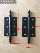 Original single foreign trade quality 3 inch crown head heaven and earth lock matching large beads cabinet door window hinge Black